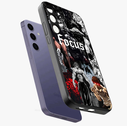 Relentless Power Focus Glass Case displayed in angled mockup highlighting bold statement design with modern aesthetic style.