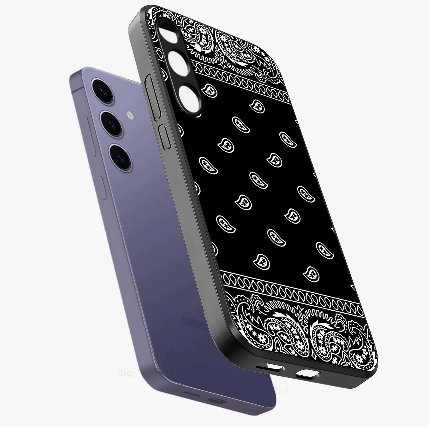 Retro Rebel Threads Glass Case displayed in angled mockup highlighting retro inspired graphic design with rebellious aesthetic.