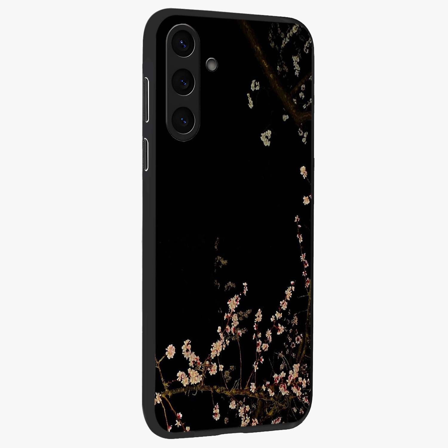 Petal Moon Light With Custom Name Glass Case upright view showcasing elegant floral moon artwork with personalized aesthetic.
