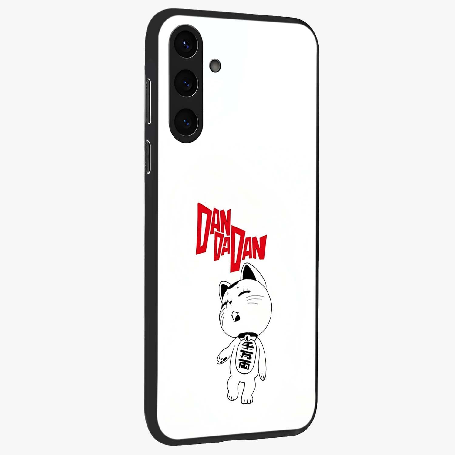 Playful Spirit Charm Glass Case upright view showcasing vibrant charm artwork with fun artistic theme.
