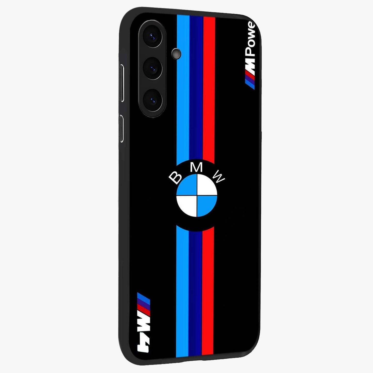 Turbo BMW Beast Glass Case upright view showcasing powerful car artwork with modern motorsport theme.