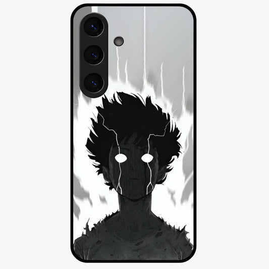 Awakened Inner Rage Glass Case showing flat back view with intense artistic artwork and glossy glass finish.