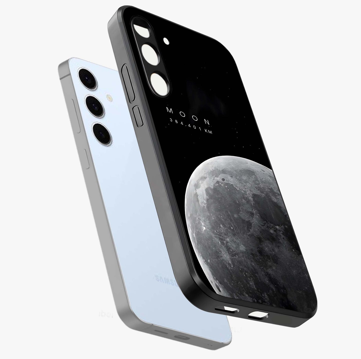 Cosmic Moon Glow Glass Case For Samsung Galaxy S24 Fe