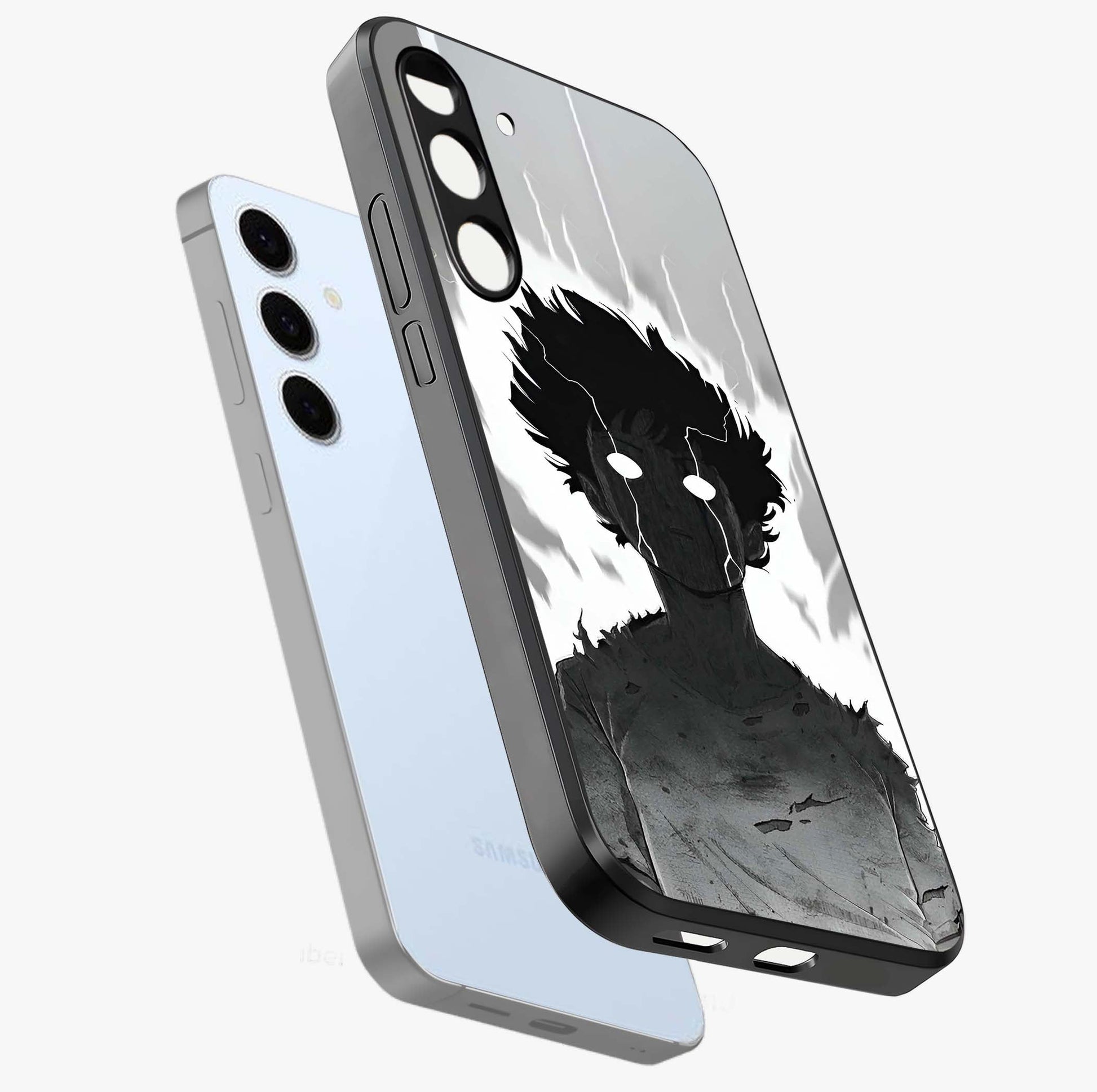 Awakened Inner Rage Glass Case displayed in angled mockup highlighting powerful graphic design and bold artistic theme.