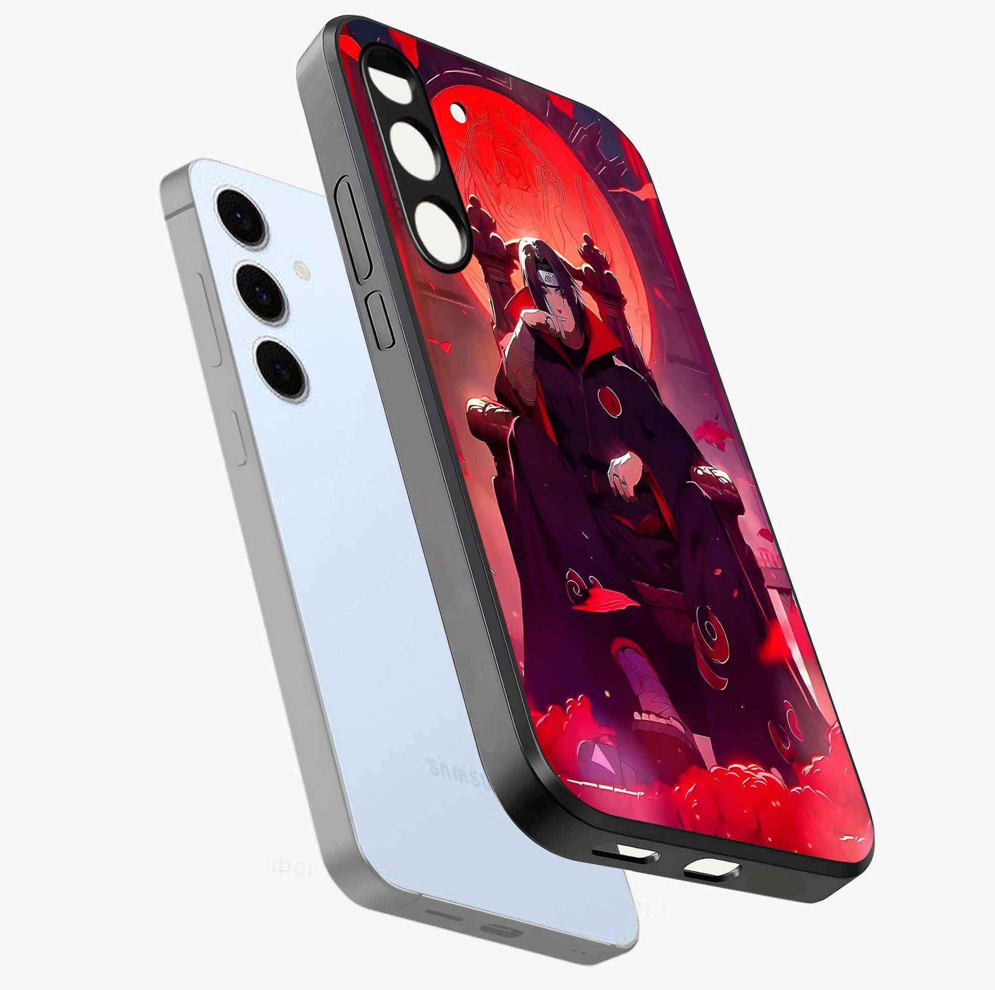 Blood Moon Sovereign Glass Case displayed in angled mockup highlighting dark celestial moon design and dramatic theme.
