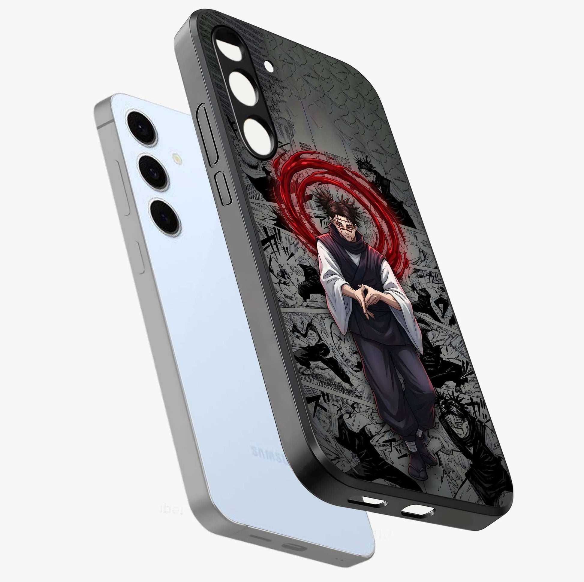 Cursed Ritual Ascension Glass Case displayed in angled mockup highlighting mystical ritual illustration with supernatural aesthetic.