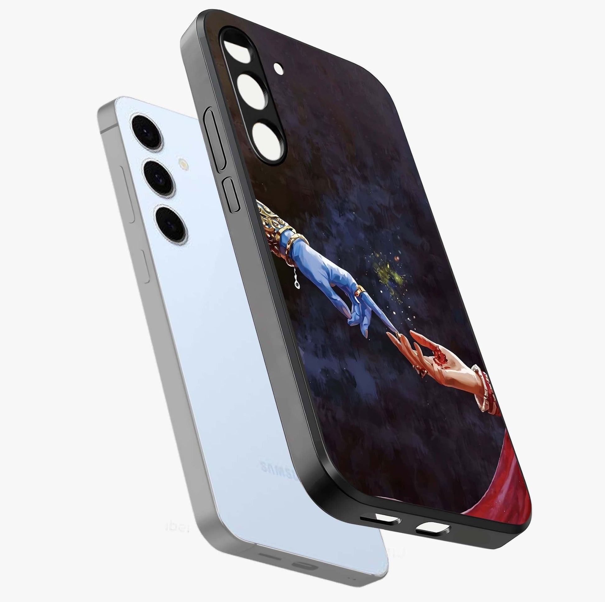 Divine Touch Eternal Glass Case displayed in angled mockup highlighting elegant divine inspired design with calm aesthetic style.