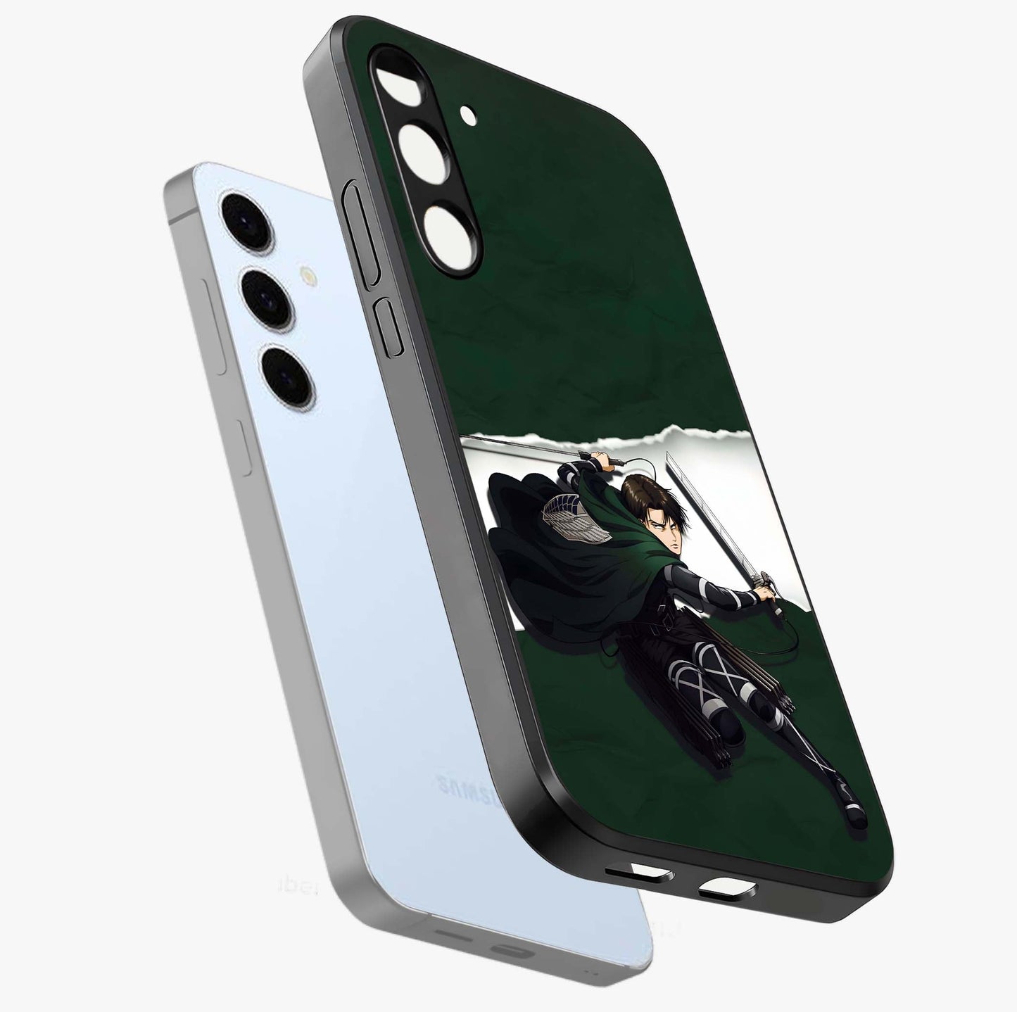 Emerald War Vanguard Glass Case displayed in angled mockup highlighting intense battle inspired design with emerald tone aesthetic.