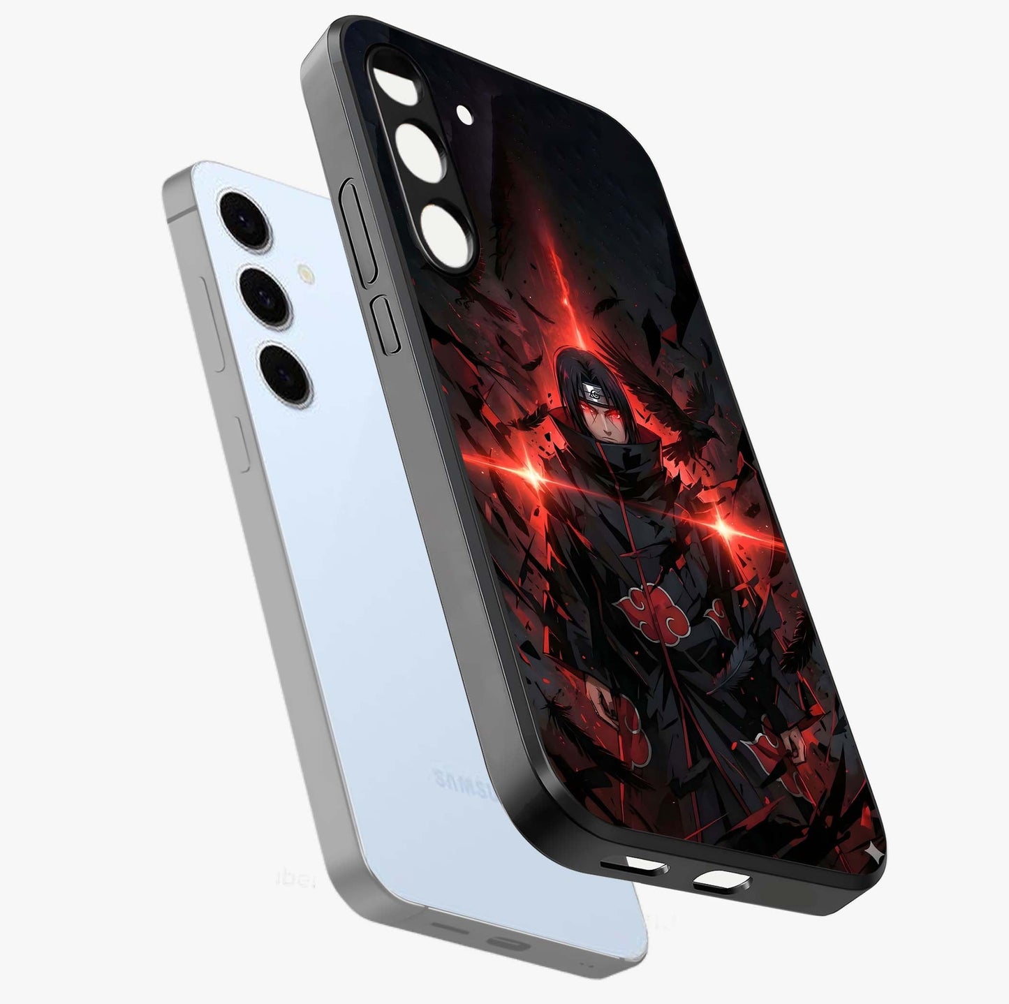 Focus Mode On Glass Case displayed in angled mockup highlighting clean minimal text artwork with modern aesthetic style.