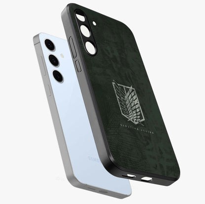 Wings Of Freedom Glass Case displayed in angled mockup highlighting graceful wing design with inspirational aesthetic.