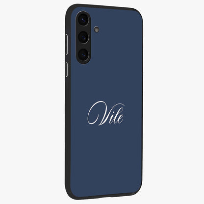 Blue Vintage Floral Pattern Glass Case displayed in angled mockup highlighting classic blue floral pattern and retro aesthetic design.