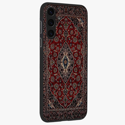 Heritage Carpet Royale Glass Case upright view showcasing detailed ornamental artwork with luxurious traditional theme.