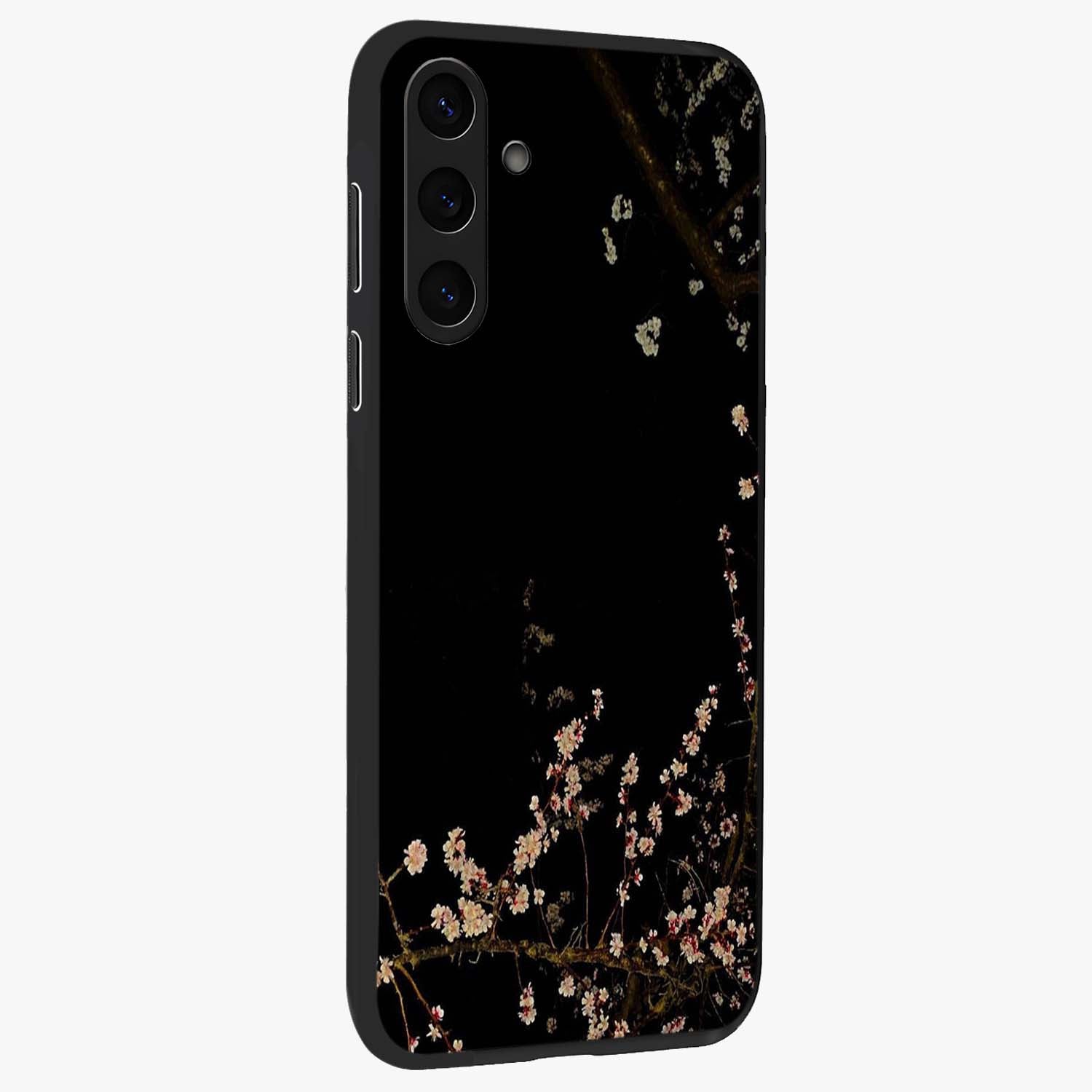Petal Moon Light With Custom Name Glass Case upright view showcasing elegant floral moon artwork with personalized aesthetic.