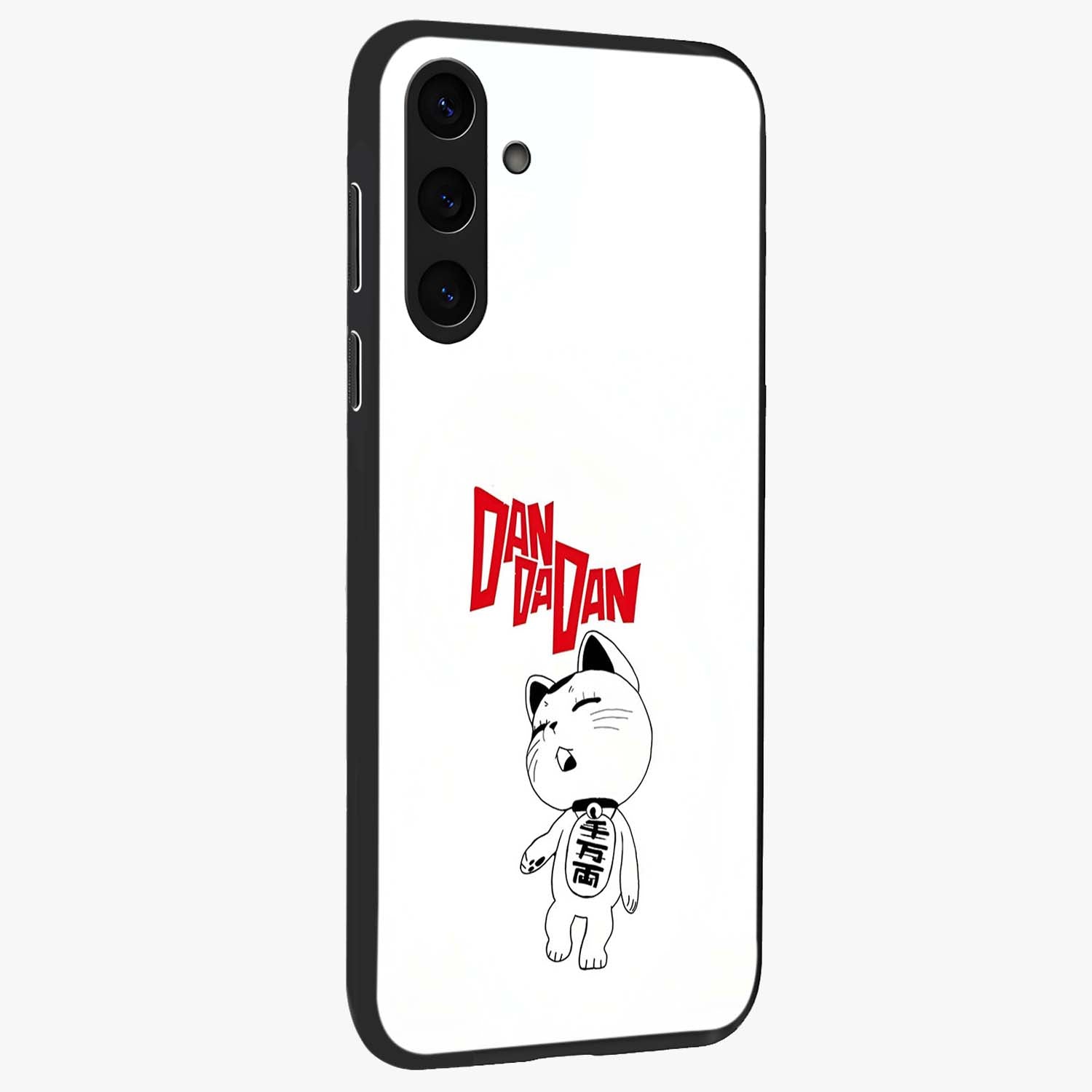 Playful Spirit Charm Glass Case upright view showcasing vibrant charm artwork with fun artistic theme.