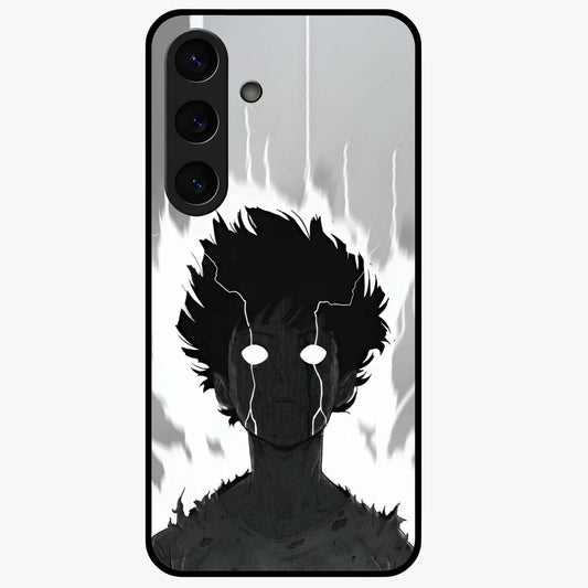 Awakened Inner Rage Glass Case showing flat back view with intense artistic artwork and glossy glass finish.