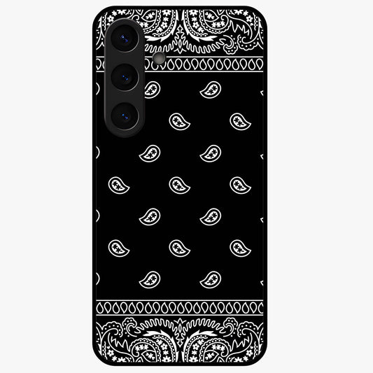 Retro Rebel Threads Glass Case showing flat back view with vintage street style artwork and glossy glass finish.