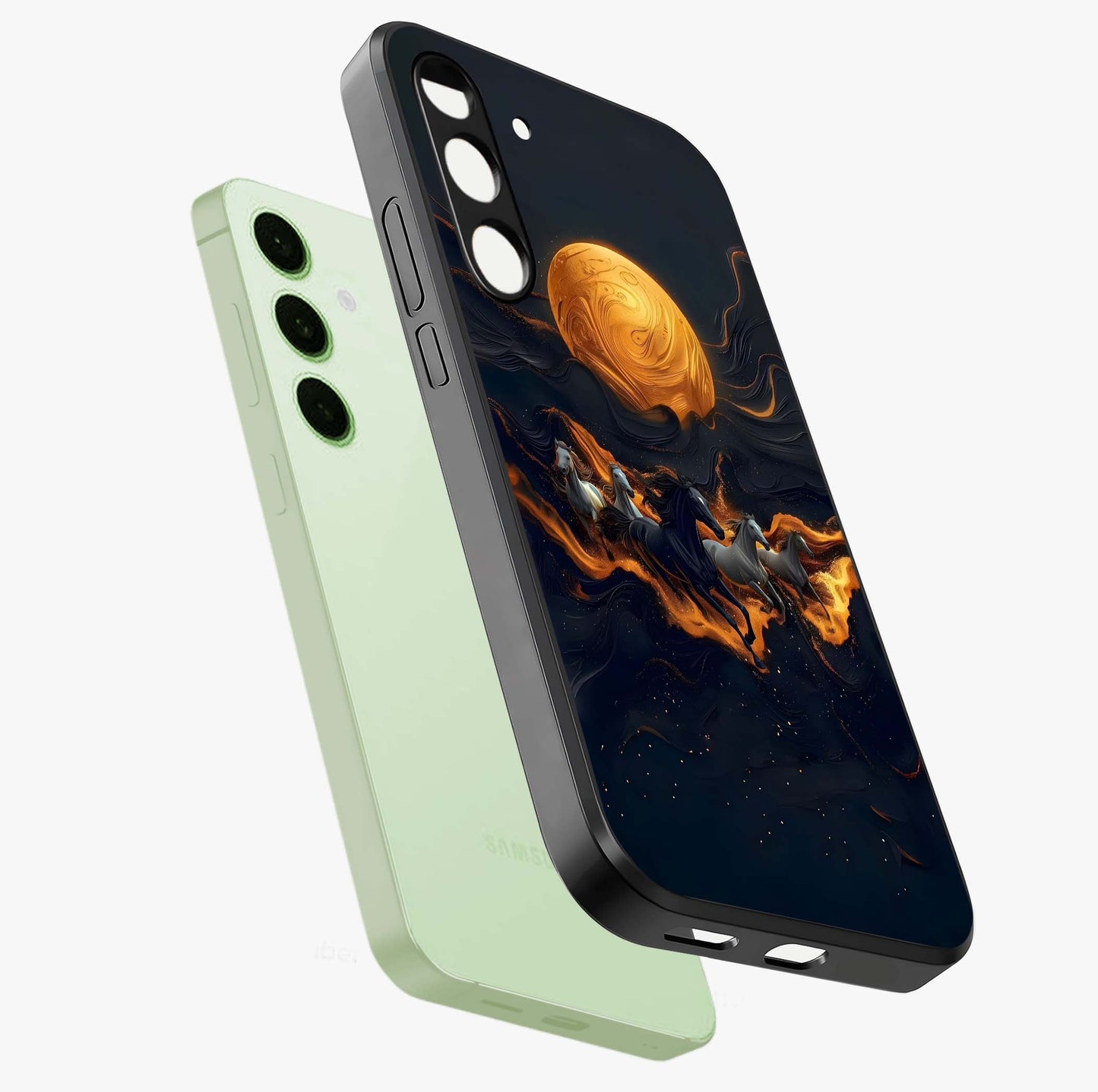 Golden Royal Heritage Glass Case displayed in angled mockup highlighting luxurious heritage design with golden aesthetic style.