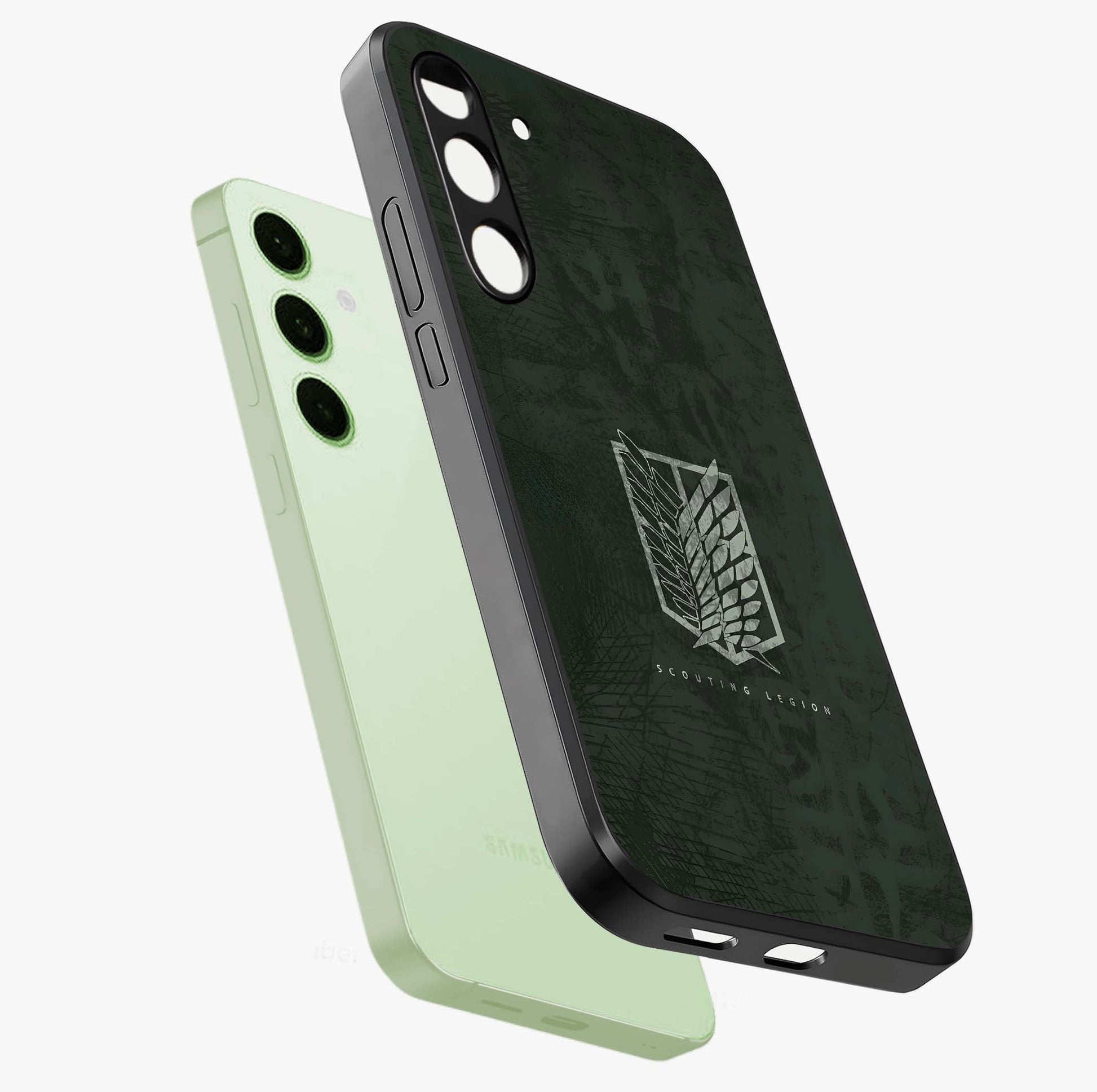 Wings Of Freedom Glass Case displayed in angled mockup highlighting graceful wing design with inspirational aesthetic.