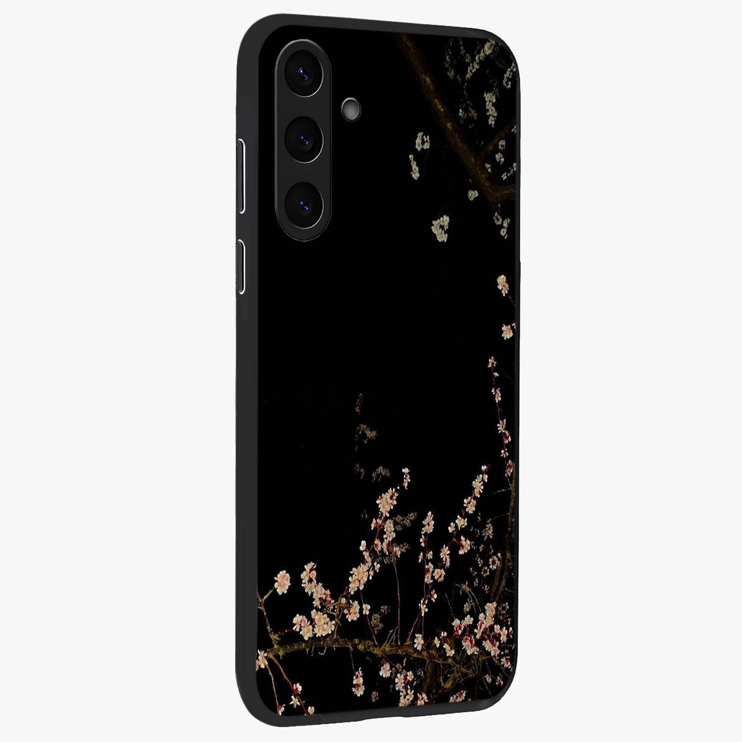 Petal Moon Light With Custom Name Glass Case upright view showcasing elegant floral moon artwork with personalized aesthetic.