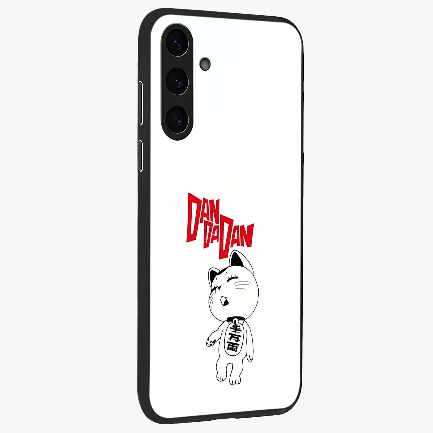Playful Spirit Charm Glass Case upright view showcasing vibrant charm artwork with fun artistic theme.