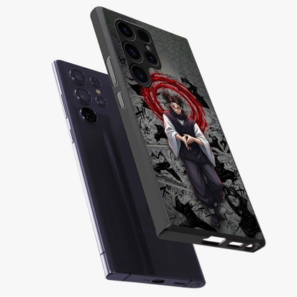 Cursed Ritual Ascension Glass Case displayed in angled mockup highlighting mystical ritual illustration with supernatural aesthetic.