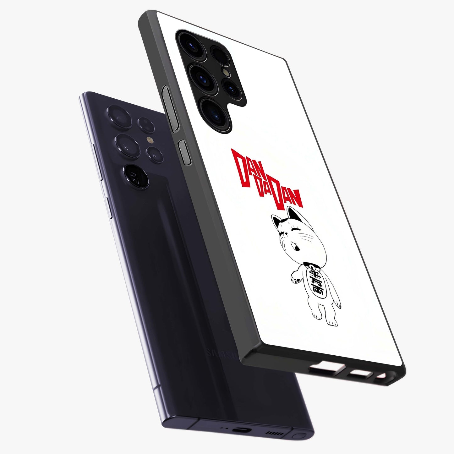 Playful Spirit Charm Glass Case displayed in angled mockup highlighting lively decorative design with playful aesthetic style.