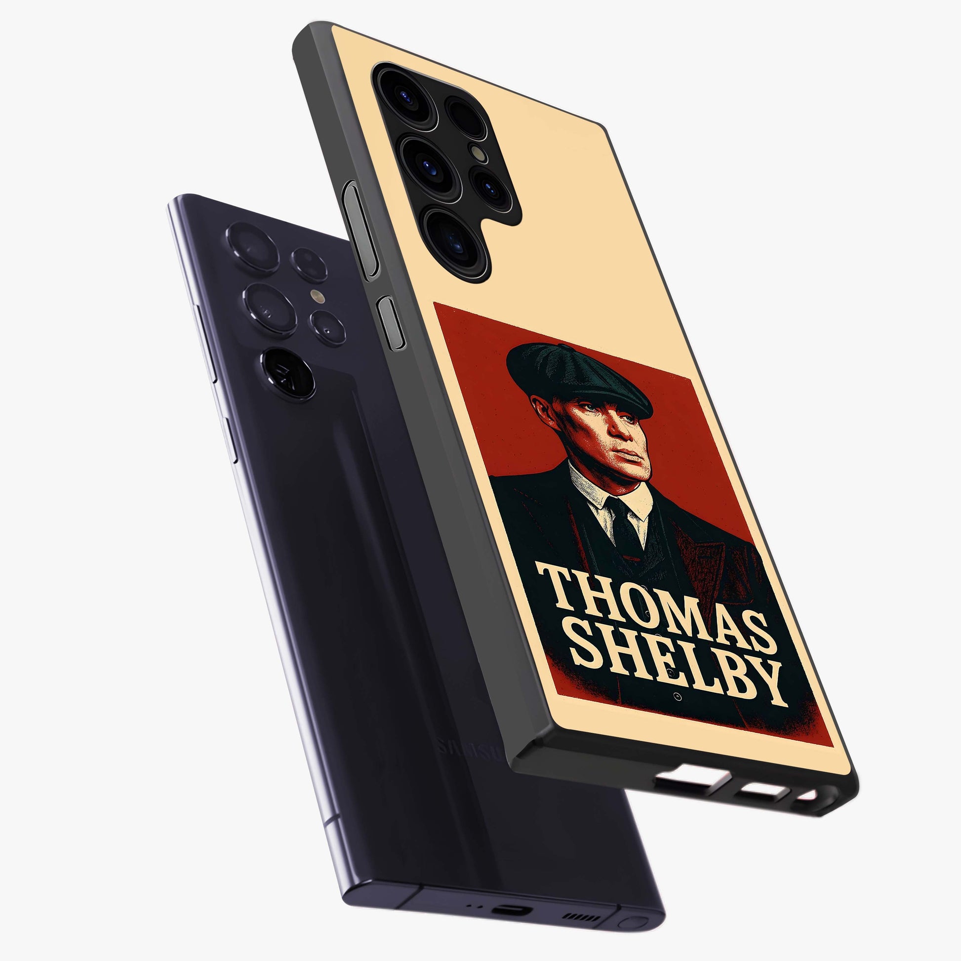 Vintage Mafia Authority Glass Case displayed in angled mockup highlighting powerful retro design with classic gangster aesthetic.