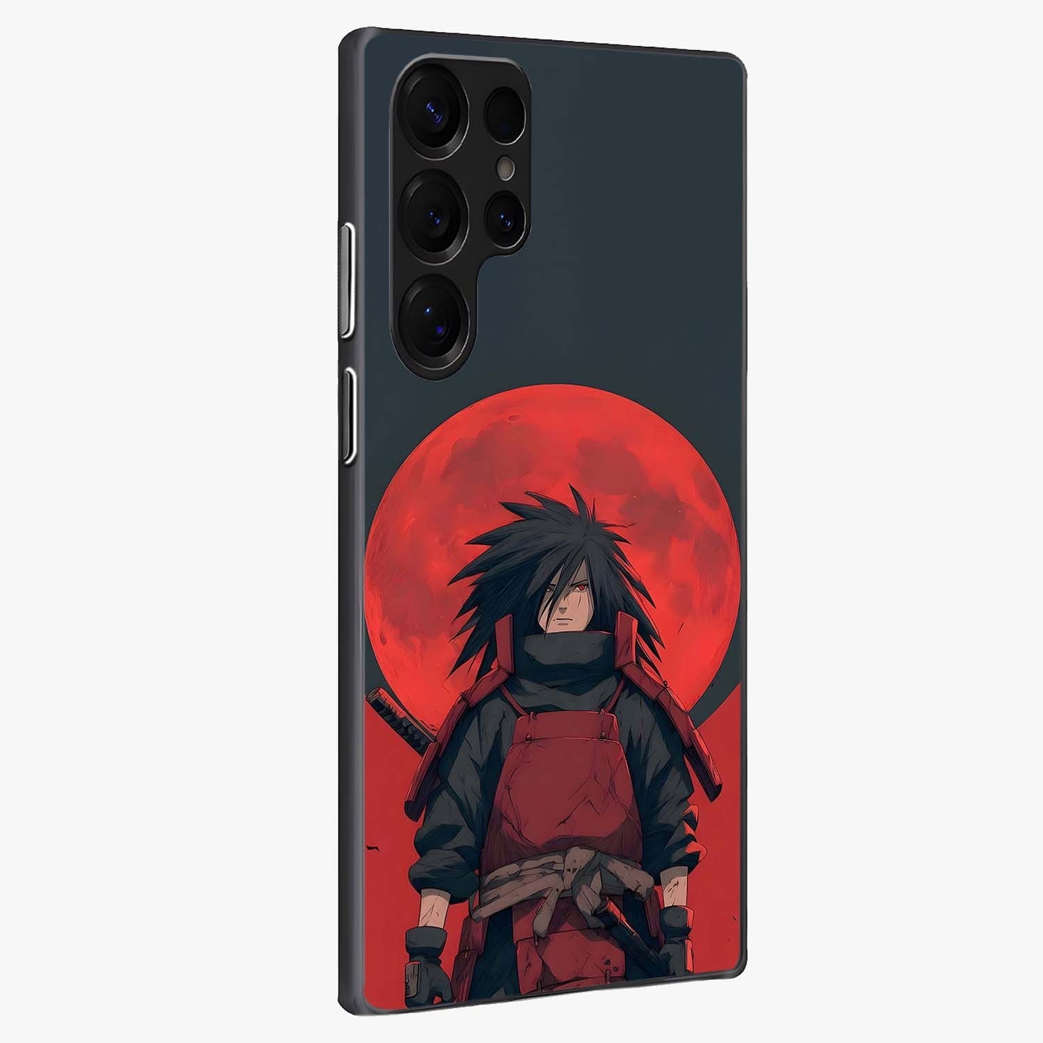 Crimson Moon Warlord Glass Case upright view showcasing powerful warlord artwork with dark celestial theme.
