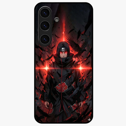 Focus Mode On Glass Case showing flat back view with bold motivational typography design and glossy glass finish.