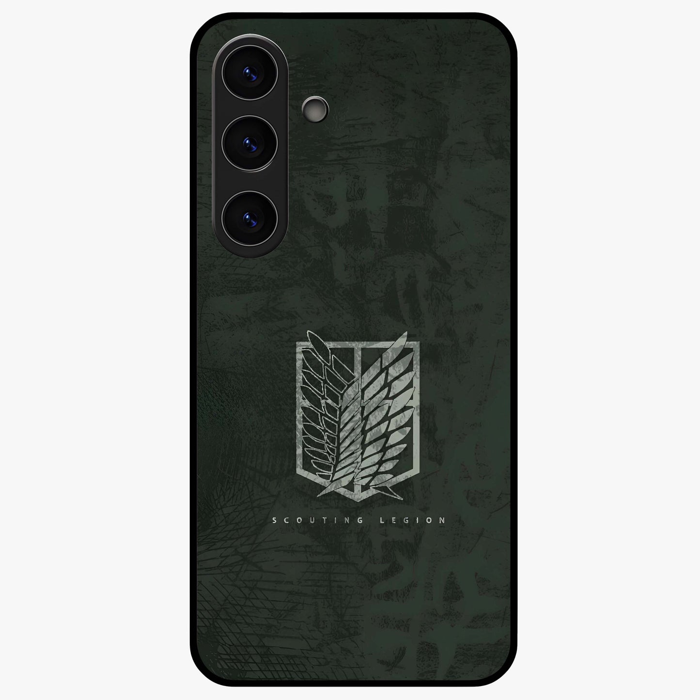 Wings Of Freedom Glass Case showing flat back view with symbolic wings artwork and glossy glass finish.