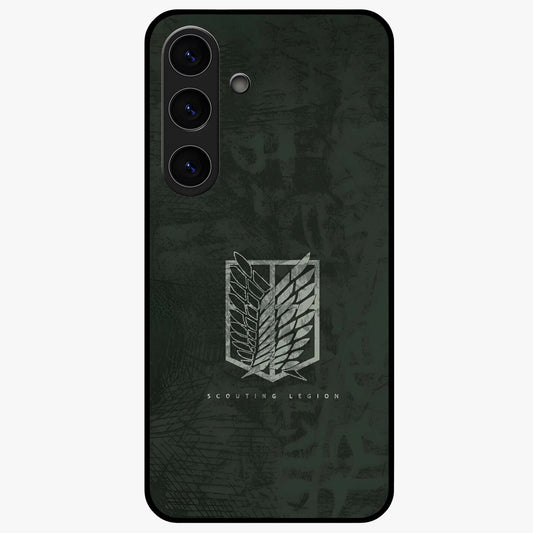 Wings Of Freedom Glass Case showing flat back view with symbolic wings artwork and glossy glass finish.
