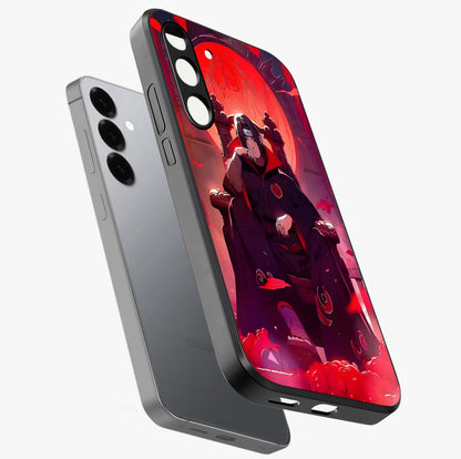 Blood Moon Sovereign Glass Case displayed in angled mockup highlighting dark celestial moon design and dramatic theme.