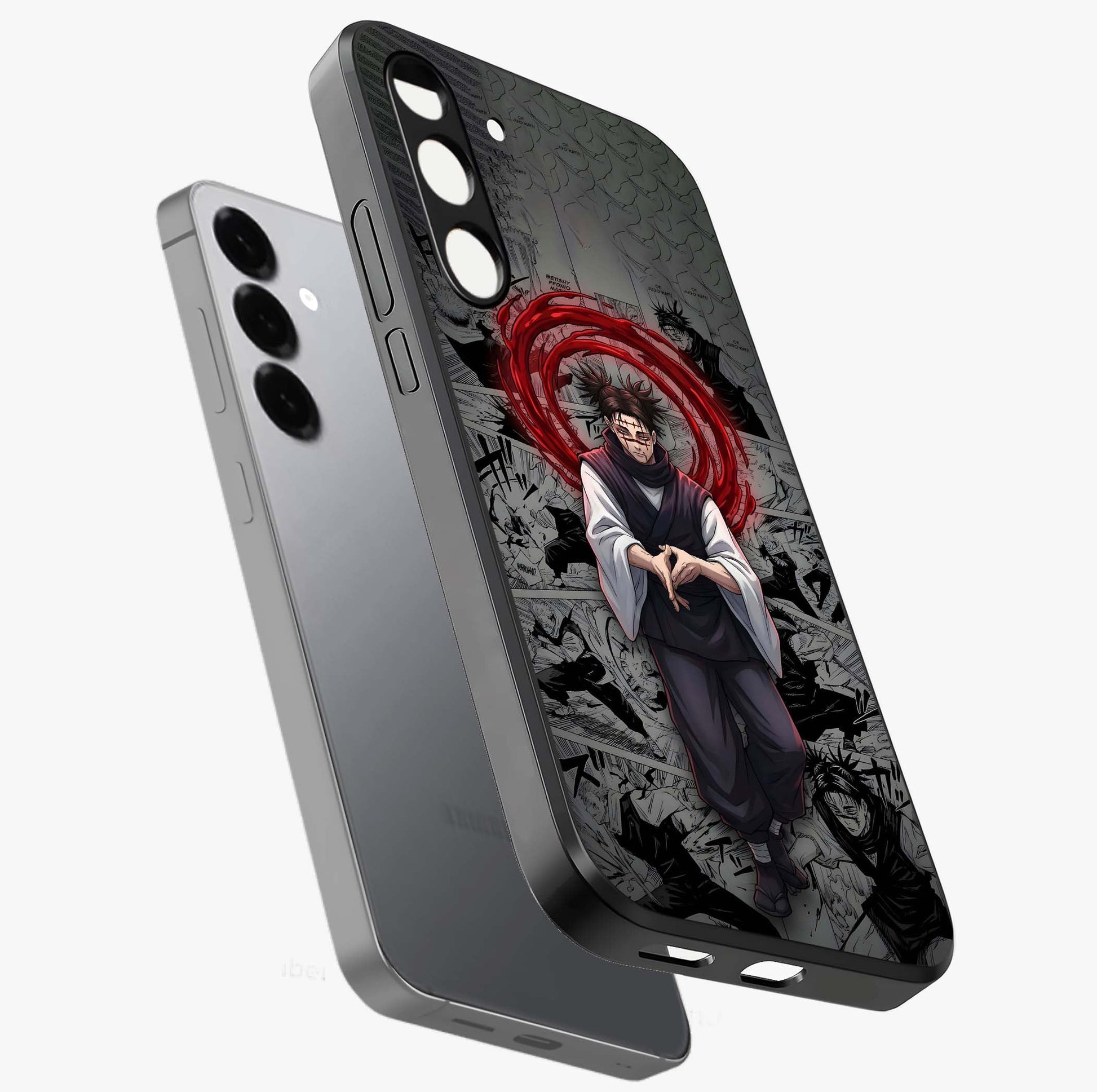 Cursed Ritual Ascension Glass Case displayed in angled mockup highlighting mystical ritual illustration with supernatural aesthetic.