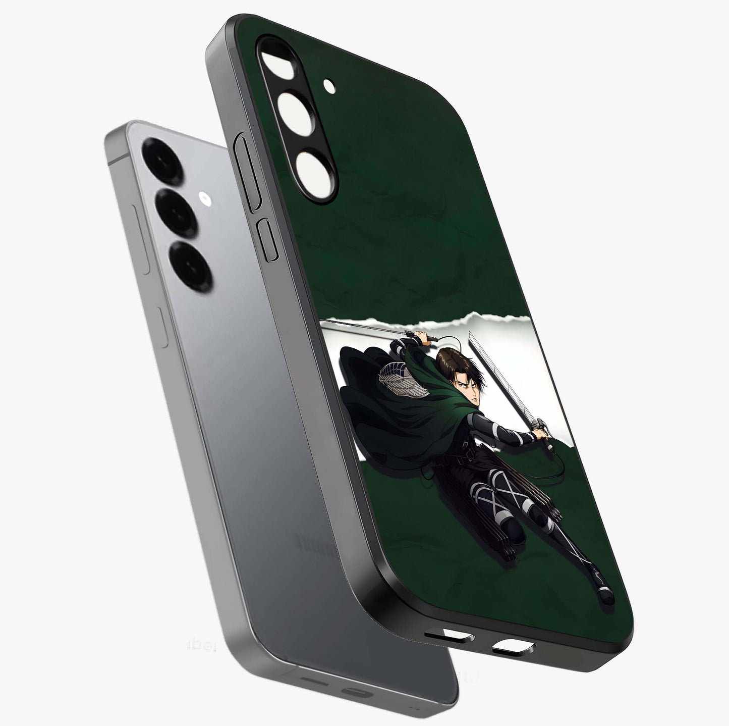 Emerald War Vanguard Glass Case displayed in angled mockup highlighting intense battle inspired design with emerald tone aesthetic.