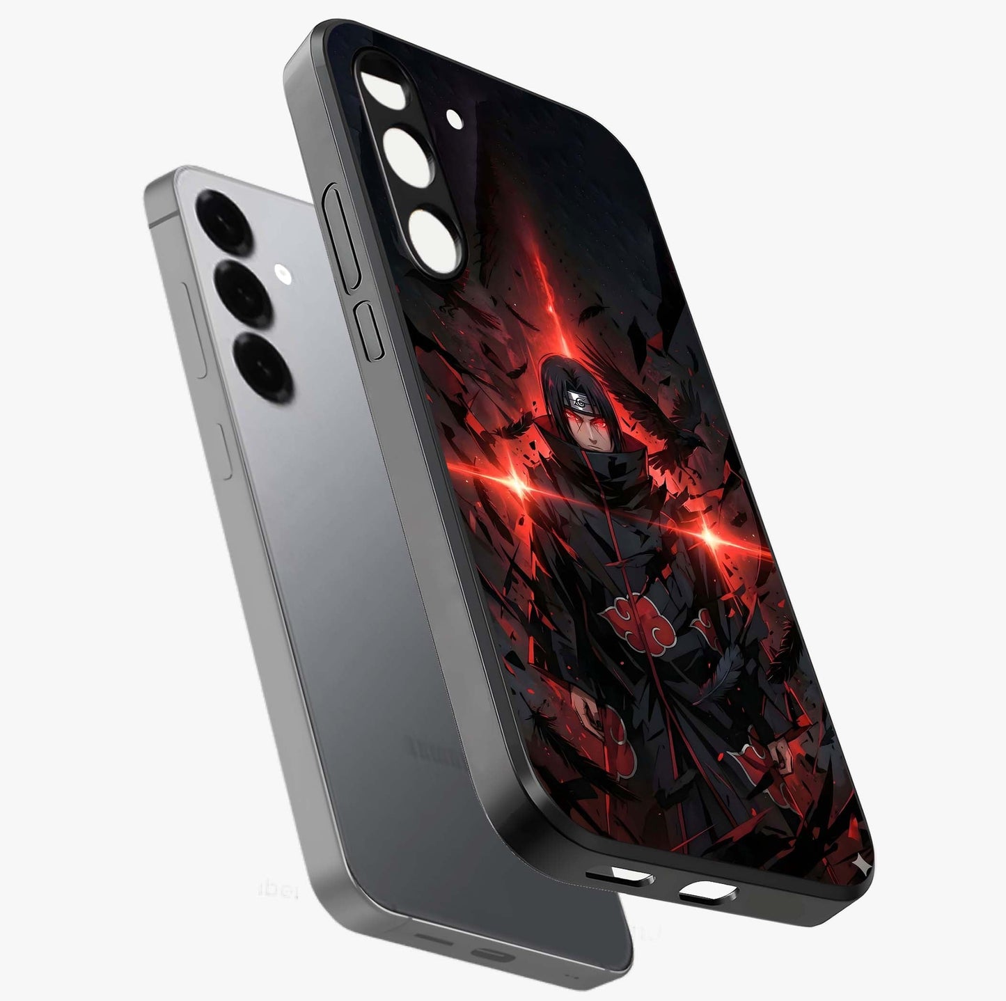 Focus Mode On Glass Case displayed in angled mockup highlighting clean minimal text artwork with modern aesthetic style.