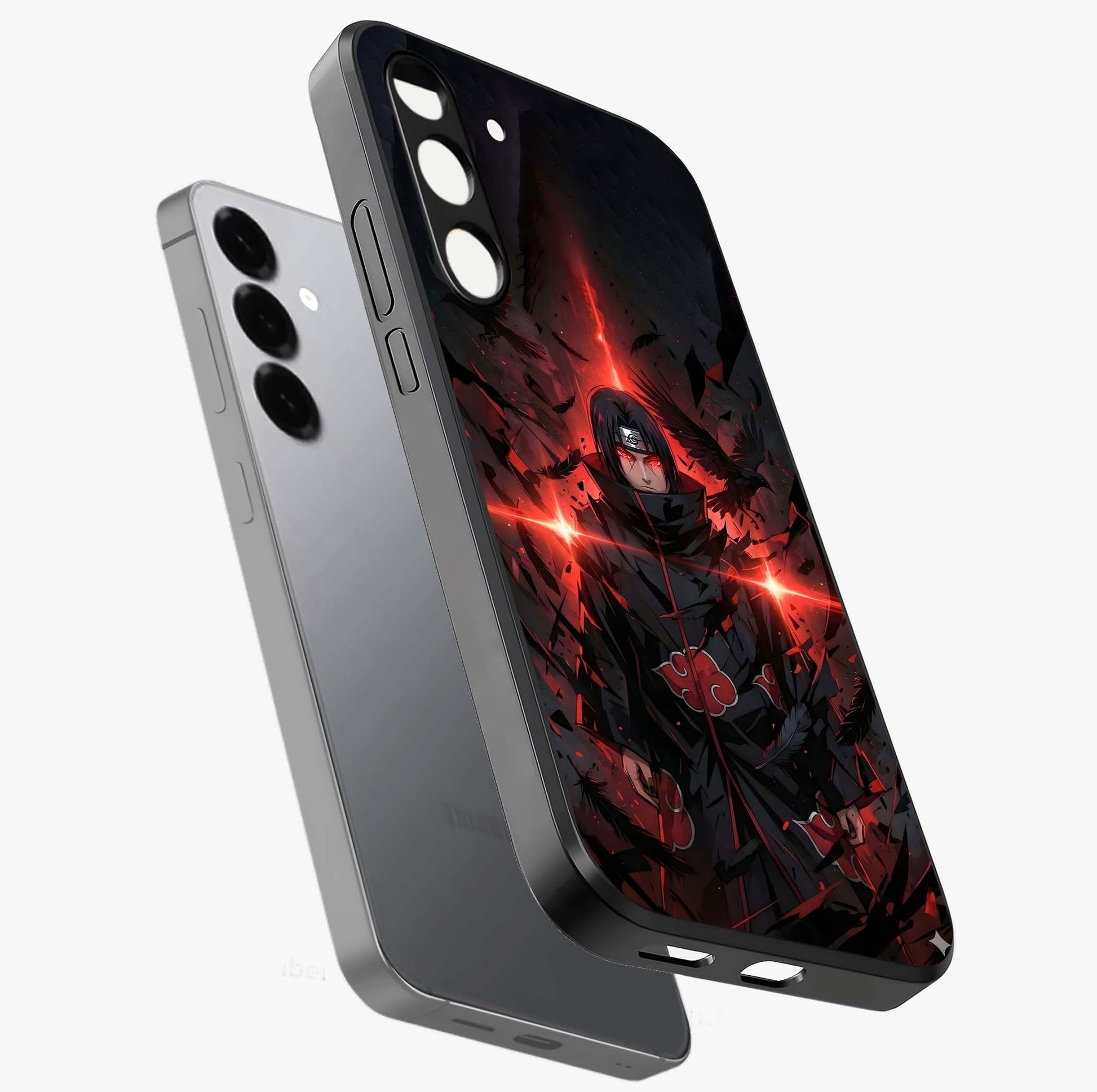 Focus Mode On Glass Case displayed in angled mockup highlighting clean minimal text artwork with modern aesthetic style.