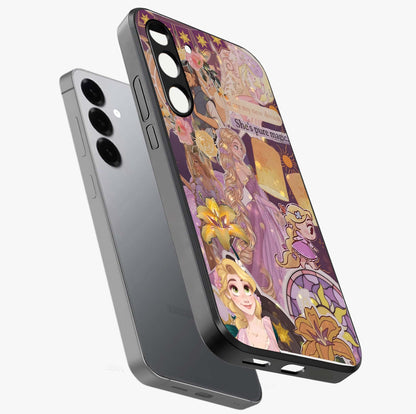 Magical Tangled Dream Glass Case displayed in angled mockup highlighting whimsical fantasy design with magical aesthetic.