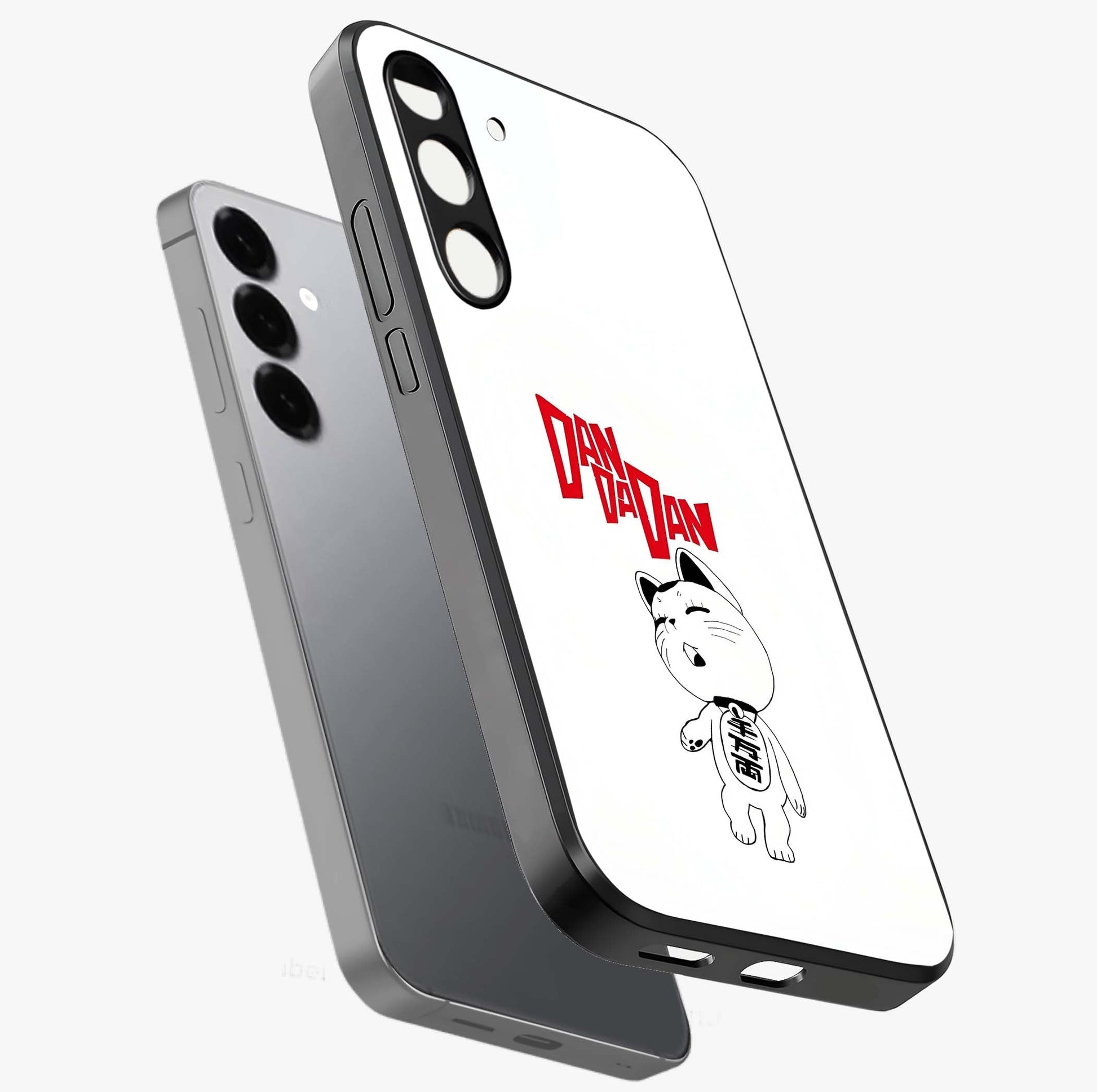 Playful Spirit Charm Glass Case displayed in angled mockup highlighting lively decorative design with playful aesthetic style.
