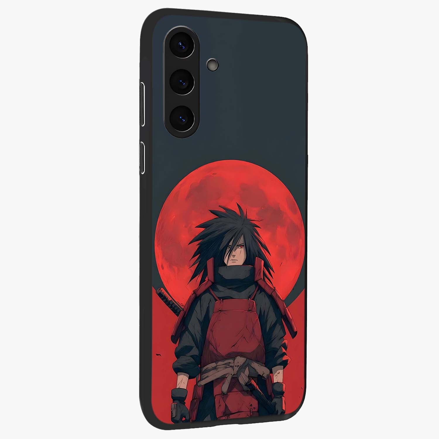 Crimson Moon Warlord Glass Case upright view showcasing powerful warlord artwork with dark celestial theme.