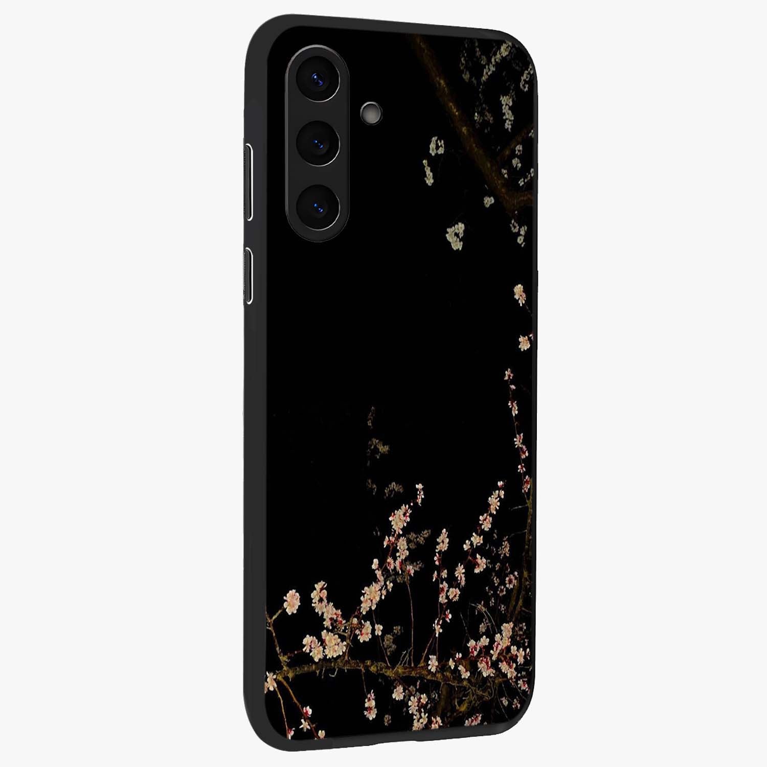 Petal Moon Light With Custom Name Glass Case upright view showcasing elegant floral moon artwork with personalized aesthetic.