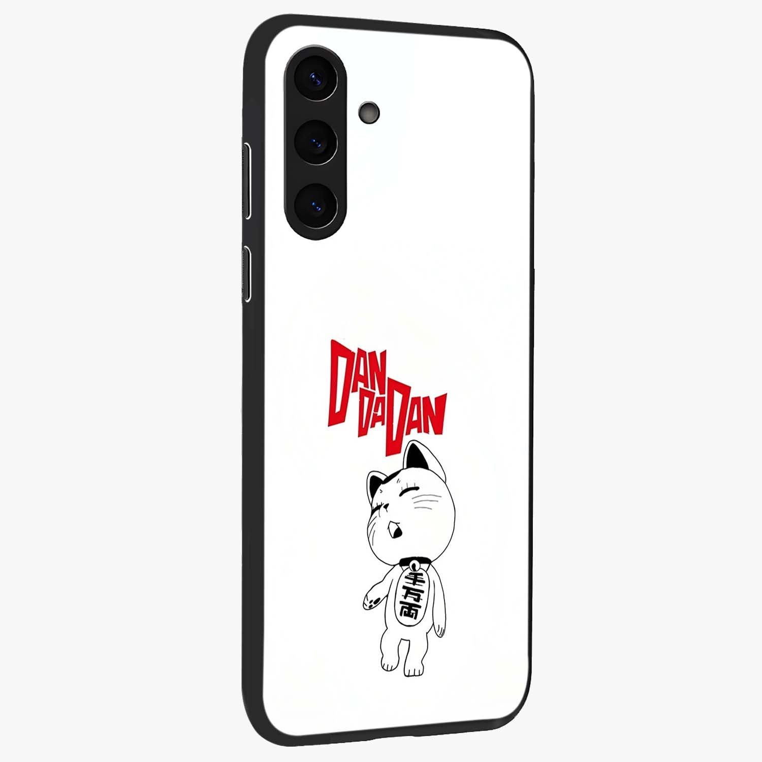 Playful Spirit Charm Glass Case upright view showcasing vibrant charm artwork with fun artistic theme.