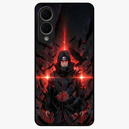 Focus Mode On Glass Case showing flat back view with bold motivational typography design and glossy glass finish.
