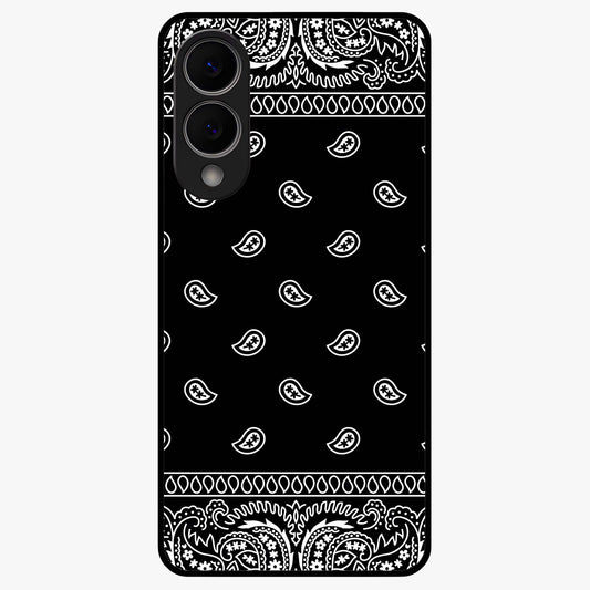 Retro Rebel Threads Glass Case showing flat back view with vintage street style artwork and glossy glass finish.