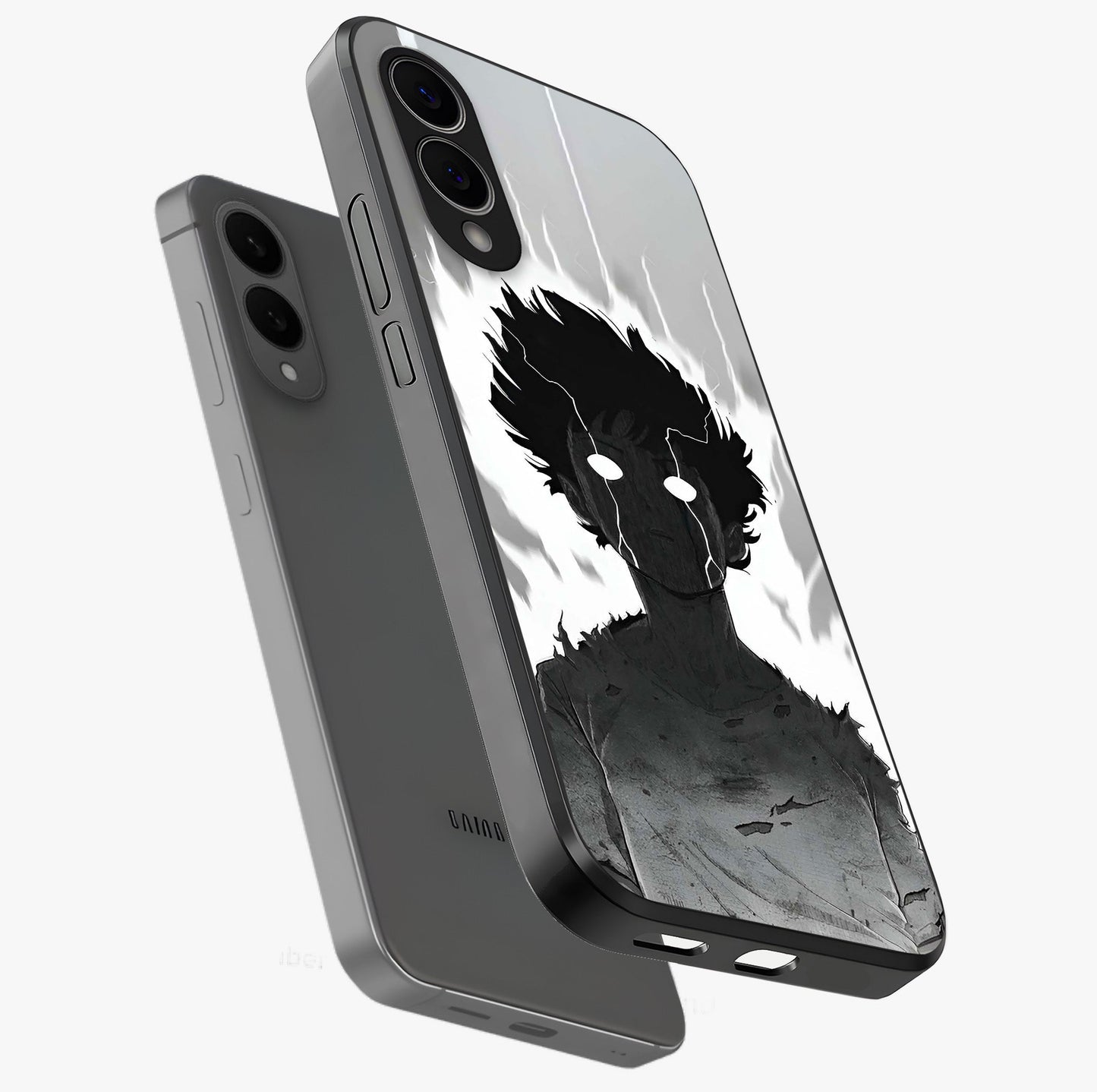 Awakened Inner Rage Glass Case displayed in angled mockup highlighting powerful graphic design and bold artistic theme.