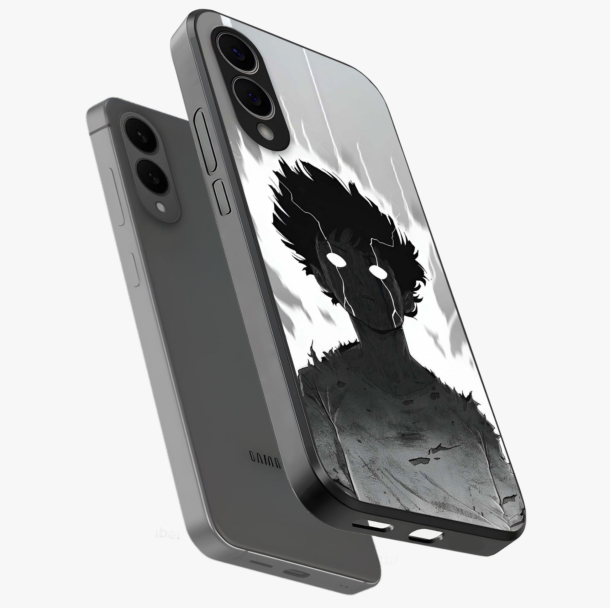 Awakened Inner Rage Glass Case displayed in angled mockup highlighting powerful graphic design and bold artistic theme.