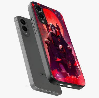 Blood Moon Sovereign Glass Case displayed in angled mockup highlighting dark celestial moon design and dramatic theme.