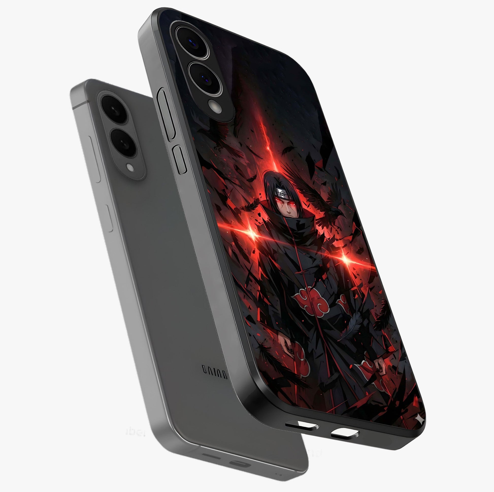 Focus Mode On Glass Case displayed in angled mockup highlighting clean minimal text artwork with modern aesthetic style.
