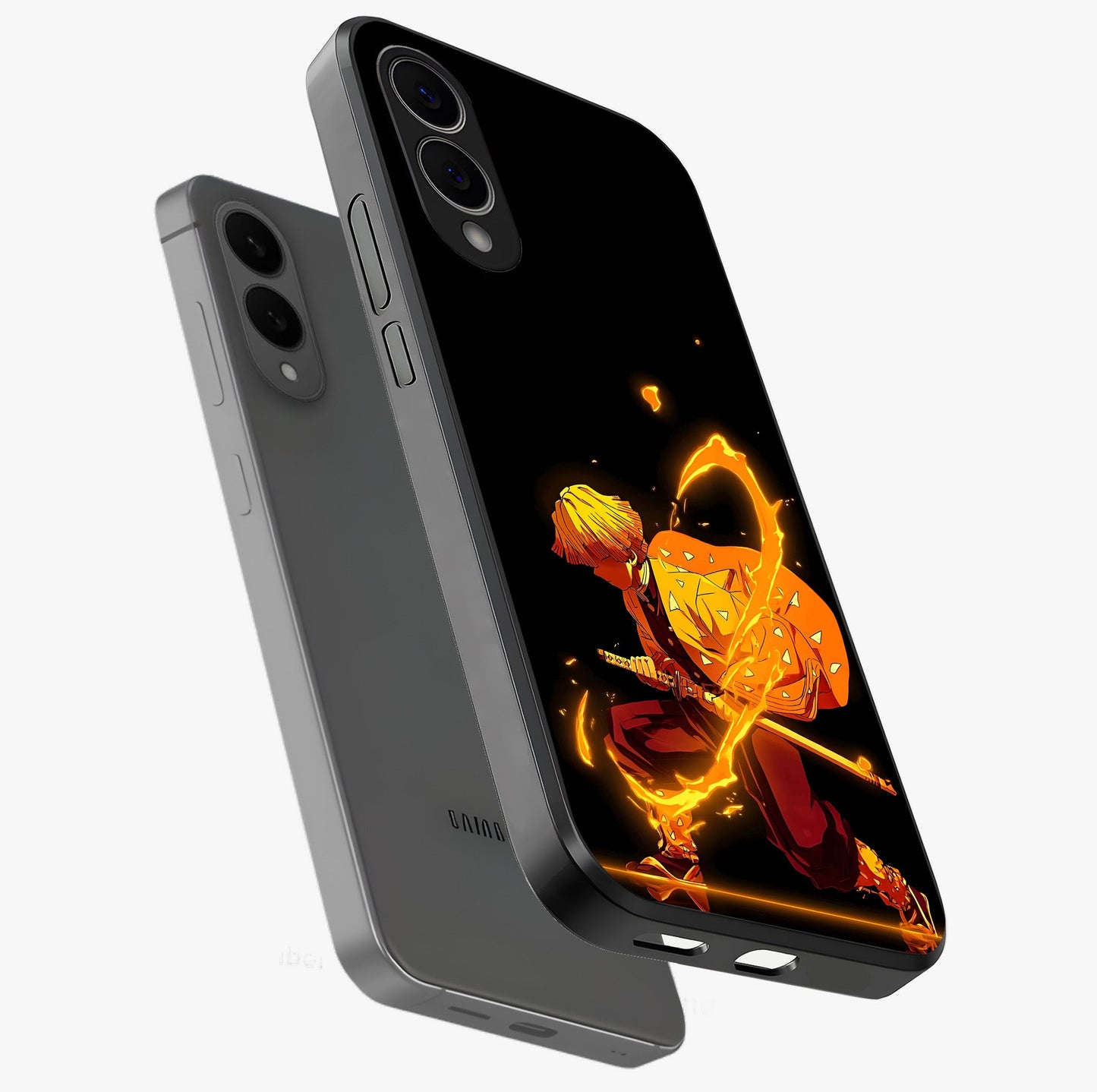 Thunder Flame Execution Glass Case displayed in angled mockup highlighting dramatic fire themed design with intense fantasy aesthetic.