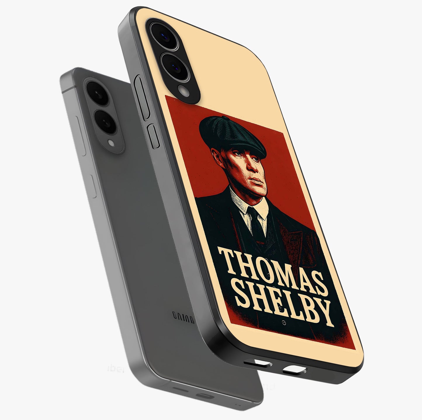 Vintage Mafia Authority Glass Case displayed in angled mockup highlighting powerful retro design with classic gangster aesthetic.