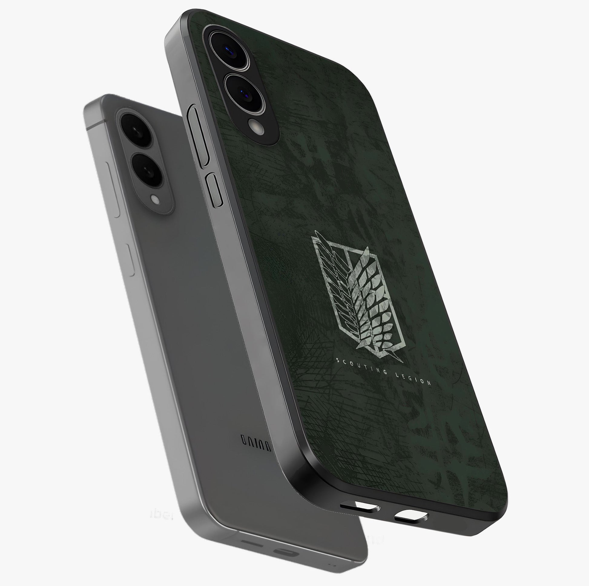 Wings Of Freedom Glass Case displayed in angled mockup highlighting graceful wing design with inspirational aesthetic.